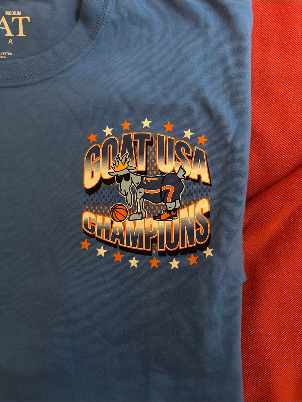 GOAT Champions Blue Graphic T-Shirt